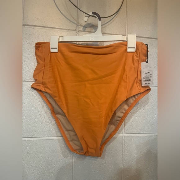 Shade & Shore Other - Shade & Shore Orange extra HighWaist medium seat coverage Bikini Bottom size XL
